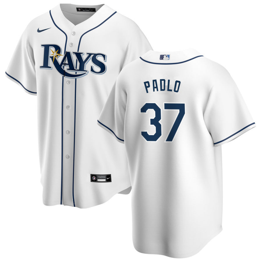 Nike Men #37 Kevin Padlo Tampa Bay Rays Baseball Jerseys Sale-White